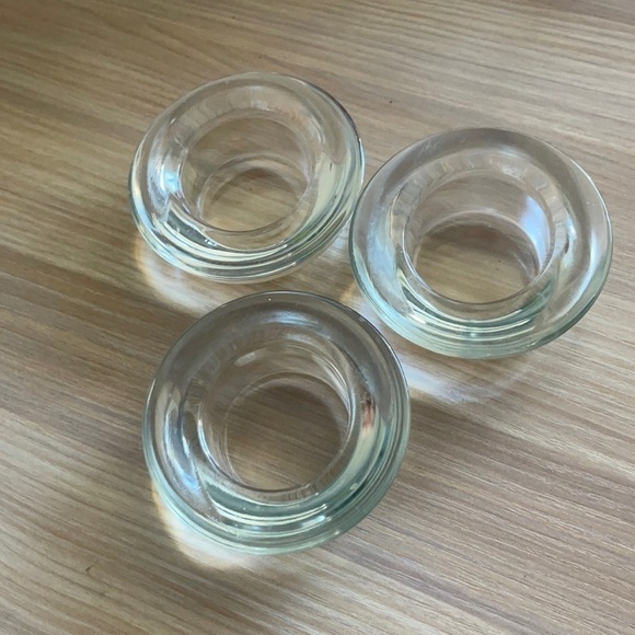 6/$20 ⭐️ GLASS Candle Holder Set - Picture 1 of 3